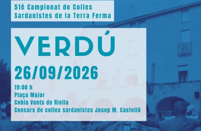 Concurs de colles sardanistes. Verdú