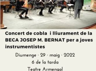 Concert de Cobla i lliurament de la Beca Josep M. Bernat per a joves instrumentistes de cobla