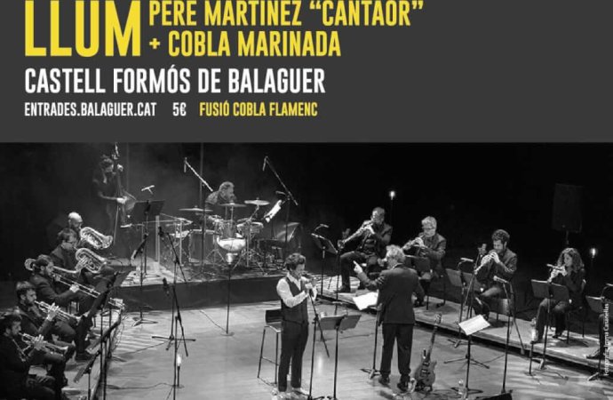 "Llum" espectacle amb el "cantaor" Pere Martínez i la Cobla Marinada