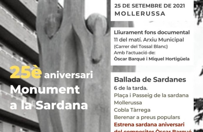 Commemoració dels vint-i-cinc anys del monument a la sardana de Mollerussa