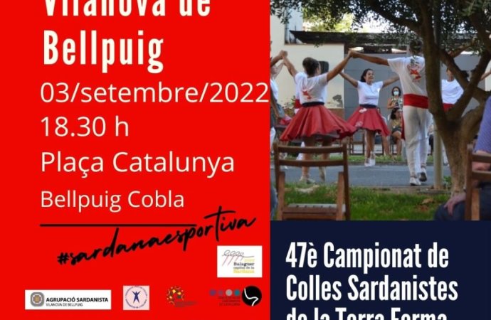Concurs de Colles Sardanistes a Vilanova de Bellpuig