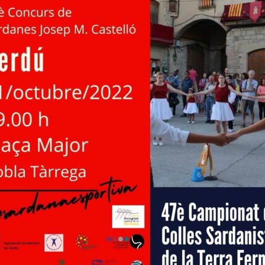 Verdú celebra una nova edició del concurs de colles sardanistes