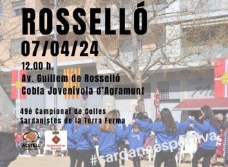 Concurs de colles sardanistes a Rosselló