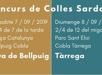 Concurs de colles sardanistes a Vilanova de Bellpuig i Tàrrega