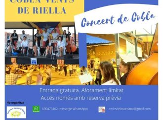 Concert de cobla a Alguaire